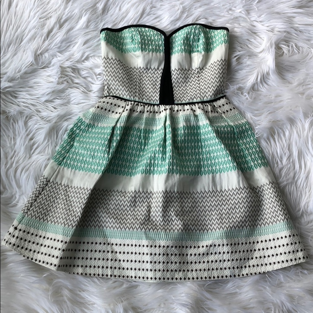 Ella Moss Zan Striped Strapless Dress